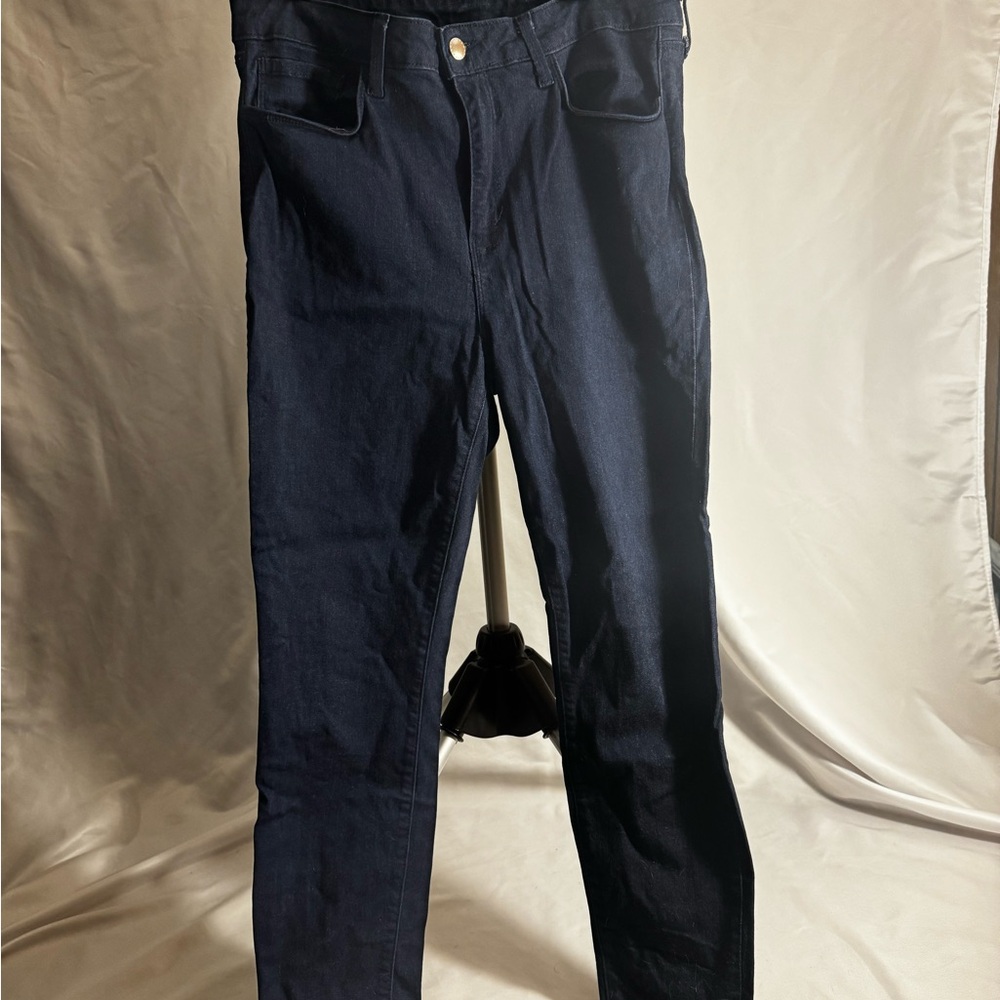 L'AGENCE Margot Blue Coated Jeans